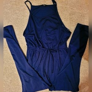 High spaghetti strap romper